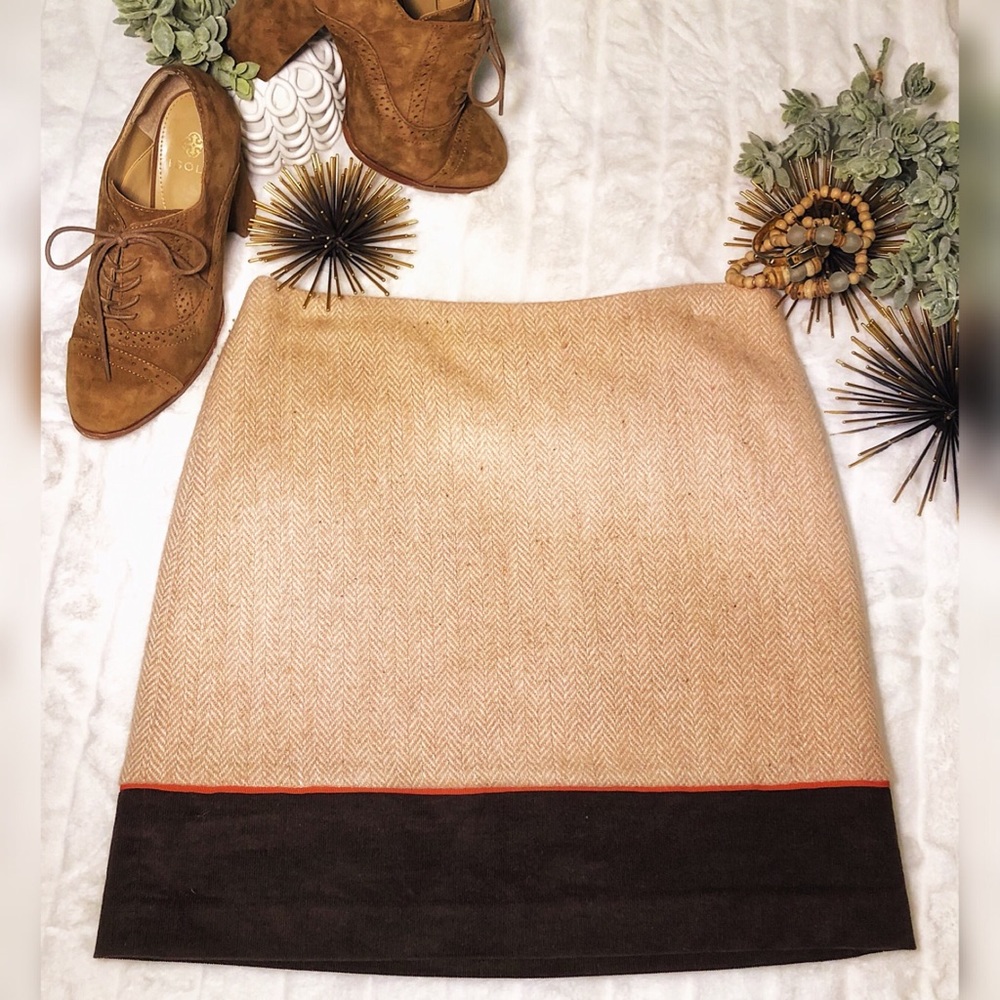 {VINEYARD VINES} Herringbone Tweed Skirt